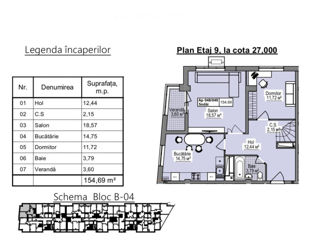 Apartament cu 4 camere, 154 m², Poșta Veche, Chișinău foto 3