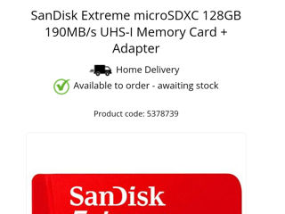 SanDisk Extreme microSDXC 128gb / 190mb foto 7