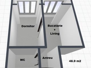 Apartament cu 1 odaie + living!!! bloc nou    varianta alba! fara % pina la 18 luni foto 9