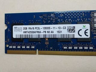 SODIMM DDR3L, 2Gb 1600 Мhz, Hynix [HMT425S6AFR6A-PB] Новая !!! - 99 лей. foto 1