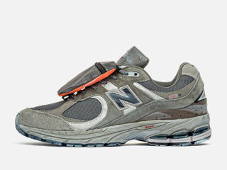 New Balance 2002R Grey Brown Pouch