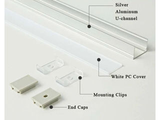 1 Profil LED din aluminiu pentru banda LED LINE3 (2000x30x20mm cu difuzor) foto 6