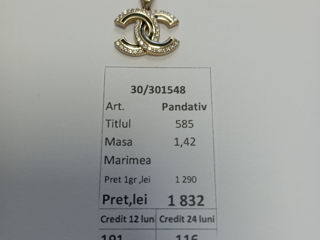 Pandantiv 585* 1,42gr 1832 lei