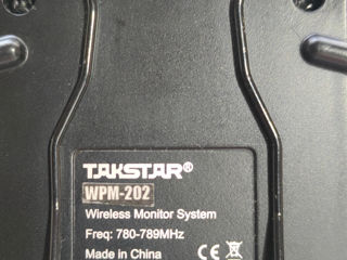 Monitorizare audio in-ear "Takstar WPM-202" (3 persoane) foto 9