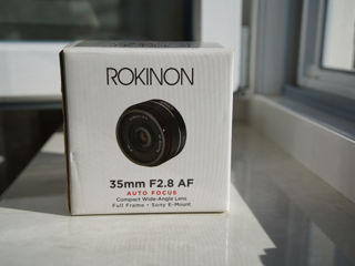 Samyang    -Rokinon 35mm 2.8 AF  Sony E-Mount