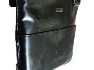 Отличный подарок! Мужская сумка из 100% натуральной телячьей кожи. c регулируемым плечевым ремнём foto 3