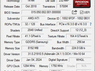 AMD RX580 8 GB(2048Sp) foto 6