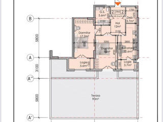 Apartament cu 2 camere, 80 m², Centru, Hîncești foto 5