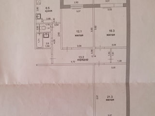 Apartament cu 3 camere, 75 m², Microraionul de Nord, Bender/Tighina, Bender mun. foto 10