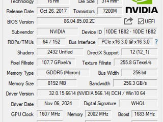 i7 7700, GTX 1070TI 8 GB, 16 GB DDR4 2666 MHz foto 7