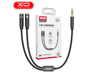 XO NB-R197 2 IN 1 Convertor de 3,5 mm la audio+microfon foto 3