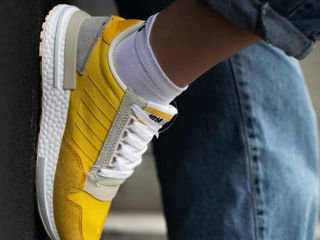 Adidas ZX 500 Yellow/White Poze reale foto 5