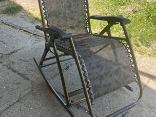 кресло-качалка шезлонг предназначено для комфортного отдыха на даче, природе, рыбалке. фото 3