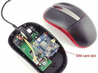 Mouse cu microfon Spion GSM, cu ascultare in timp real foto 2