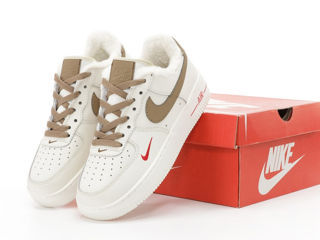 Nike Air Force 1 Low Beige cu blana / с мехом