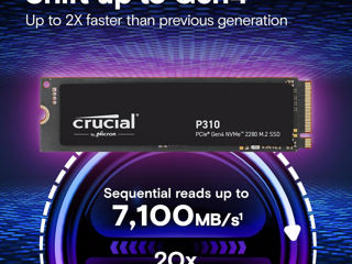 Crucial P310 2TB/ 1TB / 500GB  Samsung, Crucial, Kingston, Western Digital PCIe4.0 x4 фото 1