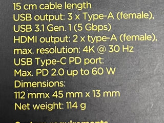 USB type-C adapter 3 in 1 foto 8