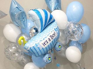 Baloane cu heliu pentru externare din maternitate