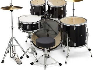 Акустичиские барабаны Millenium Focus 22 Black + Paiste 20" Ride + Millenium Cymbal Stand foto 2