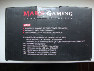 Boxe MARS Gaming MASO, 8W, 4ohmi, NOU, sigilat – 200 lei foto 3