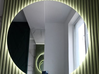 Лед зеркала Кишинёв. С подсветкой на стену и лицевая подсветка. foto 3