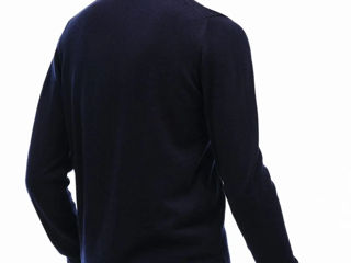 Lacoste Men's Crew Neck Wool Jersey Sweater Navy Size XXL New foto 2
