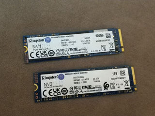 ssd m.2 kingston 1 tb  - 1150 lei . 500- gb 950 lei hdd 2 tb 850 lei . 1 tb - 550 lei