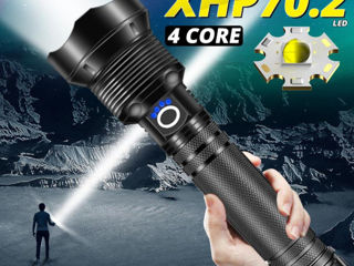 Мощный фонарик аккумуляторный тактический X-Balog X92 P70 / 7668 с зарядкой от USB фото 4