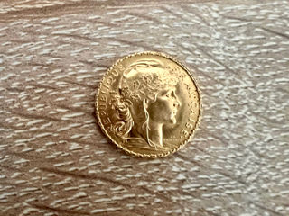 20 Francs 1911, золотая монета, moneda de aur