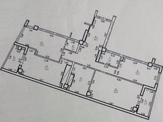 Apartament cu 3 camere, 122 m², Râșcani, Chișinău foto 2