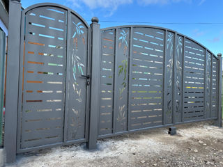 Porți și garduri metalice traforate direct de la producator foto 1