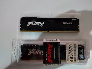 Kingston FURY Beast, DDR4 SDRAM, 3000 MГц, 16Гб, KF430C15BB/16 foto 1