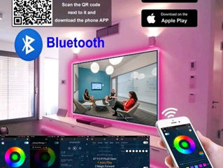 Светодиодная лента rgb 5050 bluetooth и пульт + доставка foto 4