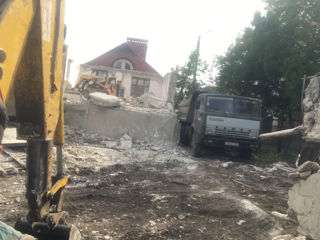 Вывоз мусора контейнер 8м3 evacuarea gunoiului demolări curățirea ternului foto 3