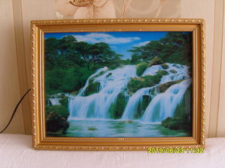 Картина  светильник водопад с подсветкой и музыкой foto 2