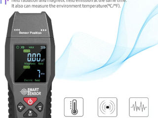 Детектор излучения электромагнитного поля ST1393 EMF Meter Electromagnetic foto 4