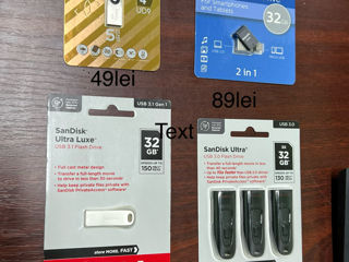 Usb sandisk 3.0 130mb/s 128gb doar 299 lei foto 3