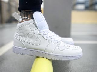 Nike Air Jordan 1 Mid White Unisex 36-45