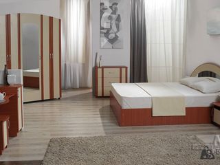 Dormitor Ambianta Inter 2 (wenge), livrare gratuita, montarea inclusa in pret, posibil in rate foto 2