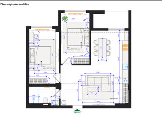 Apartament cu 2 camere, 75 m², Sculeni, Chișinău