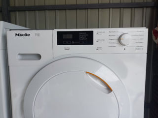 Mașină de uscat pe pompă de căldură Miele TKB440WP,  8kg, 4 nivele de uscare, 10 programe foto 3