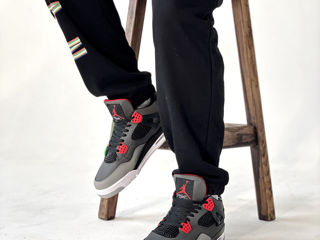 Nike Air Jordan 4 Retro Black/Grey/Red foto 8