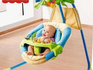 Pat balansoar, leagăn fisher-price.Детское кресло-качалка, люлька. foto 1