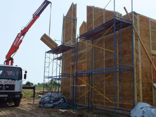 Construim din panouri de lemn / строим из деревянных панелей foto 7