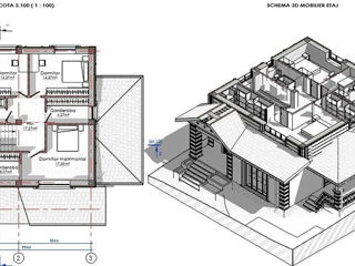 Casă de locuit individuală cu 2 niveluri / stil neoclasic / 192m2/ construcții / proiecte / arhitect foto 6