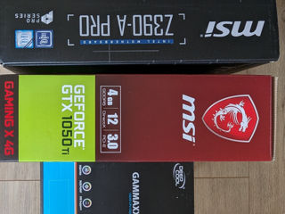 MSI Z390 A-Pro, i5-9600K, MSI 1050TI + Cooler