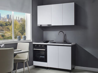 Set mobila bucatarie Ambianta Astra 1.4 m, alb foto 0