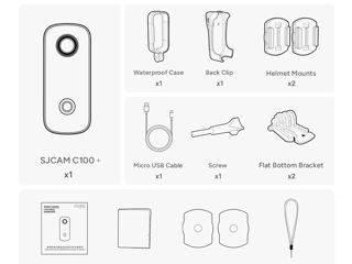 SJCAM C100 Plus 4K Action Camera WiFi EIS Stabilization foto 8