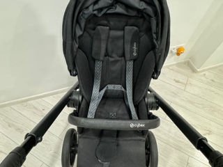 Carucior 3 in 1 Cybex Balios S Lux Moon Black