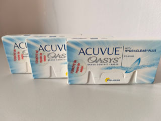 Контактные линзы Acuvue Oasis (-0.75) 1000 лей 3 пачки